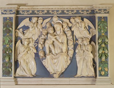 Madonna with Child with Angels by Andrea Della Robbia